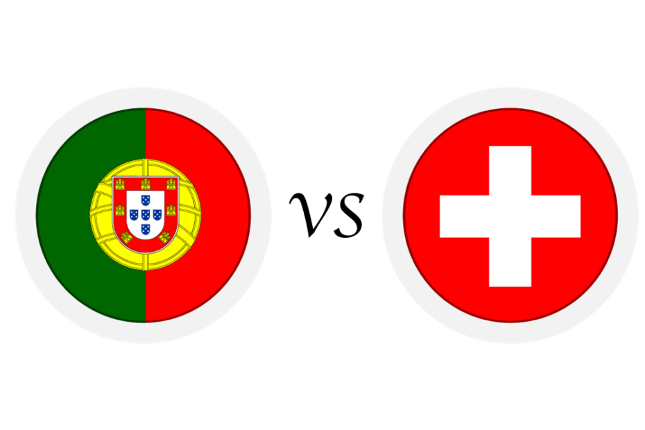 Portugals herrlandslag i fotboll mot Schweiz herrlandslag i fotboll laguppställning